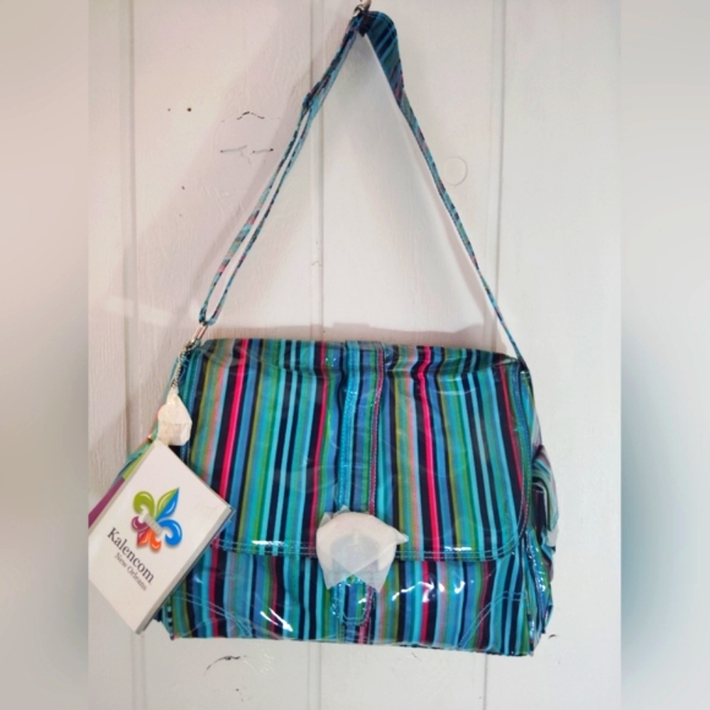 NWT!! KALENCOM, Dixie Stripes Diaper Bag Bundle - Picture 2 of 8